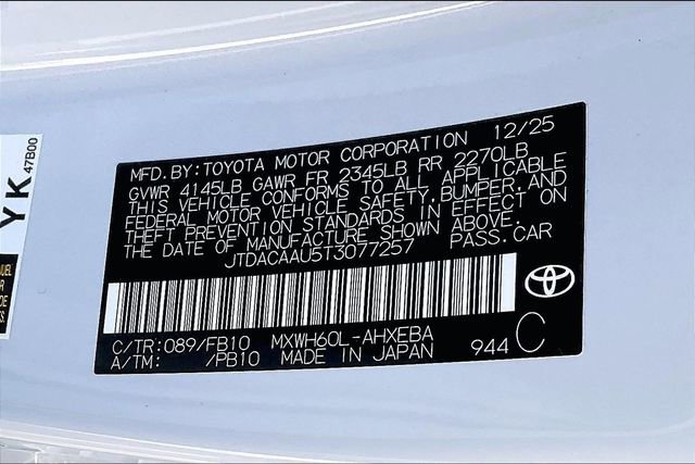 New 2026 Toyota Prius LE image 13