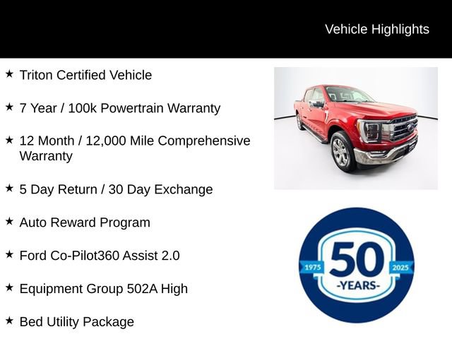 Used 2023 Ford F150 Lariat w/ Equipment Group 502A High AWD/4WD image 8
