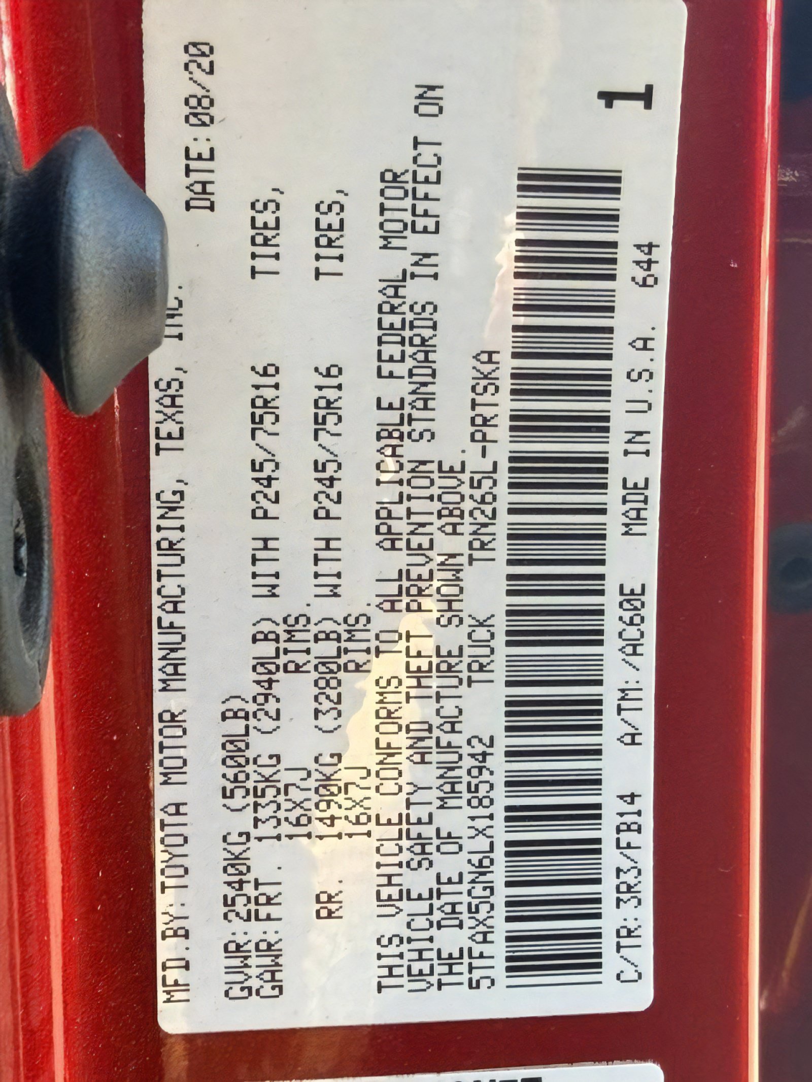 Used 2020 Toyota Tacoma SR RWD image 31