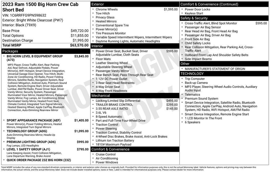 Used 2023 RAM 1500 Big Horn AWD/4WD image 28