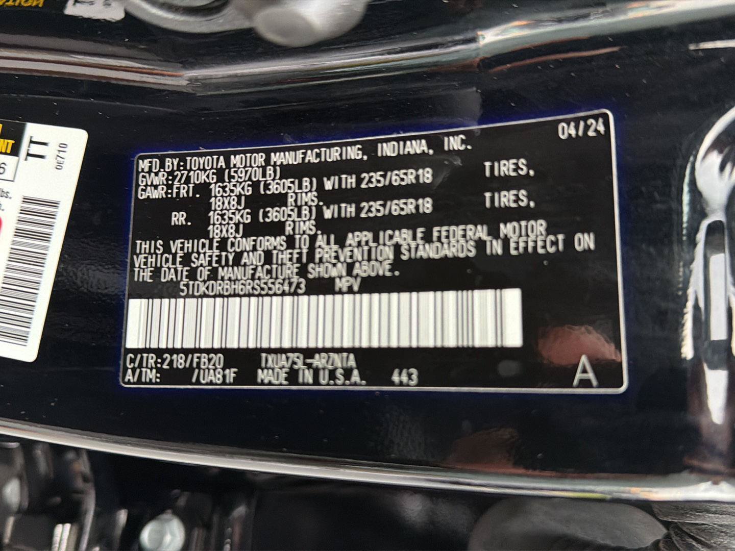 Certified 2024 Toyota Highlander LE AWD/4WD image 42