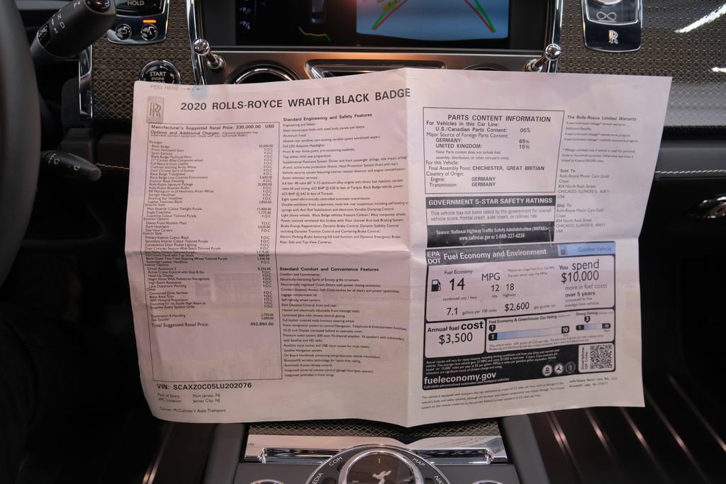 Used 2020 Rolls-Royce Wraith RWD image 61