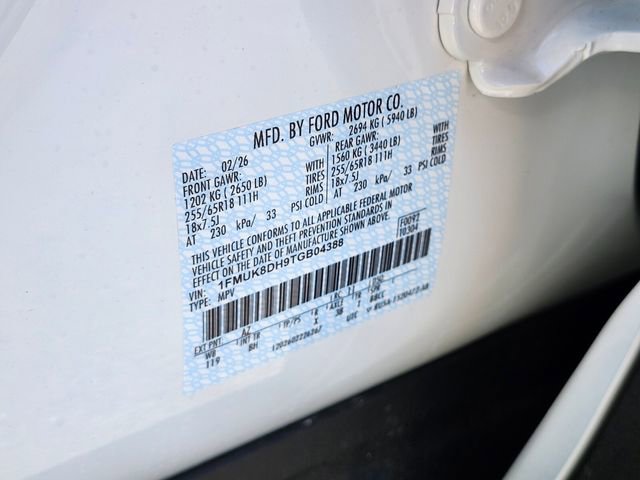 New 2026 Ford Explorer Active image 36