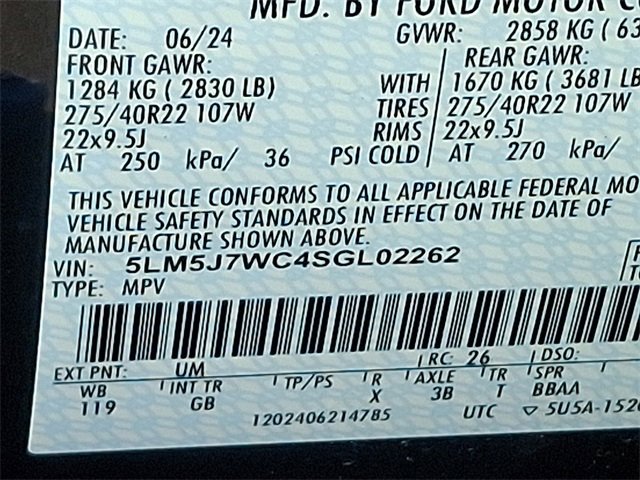 Used 2025 Lincoln Aviator Reserve w/ Jet Appearance Package image 36