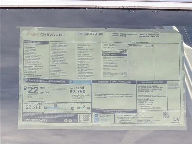 New 2026 Chevrolet Traverse LT w/ Driver Confidence Package image 18