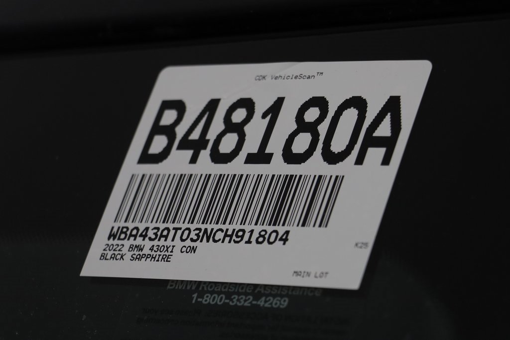 Certified 2022 BMW 430i xDrive Convertible w/ Premium Package image 23