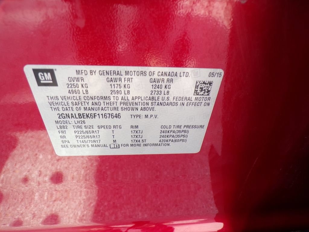 Used 2015 Chevrolet Equinox LT w/ Driver Convenience Package FWD image 33