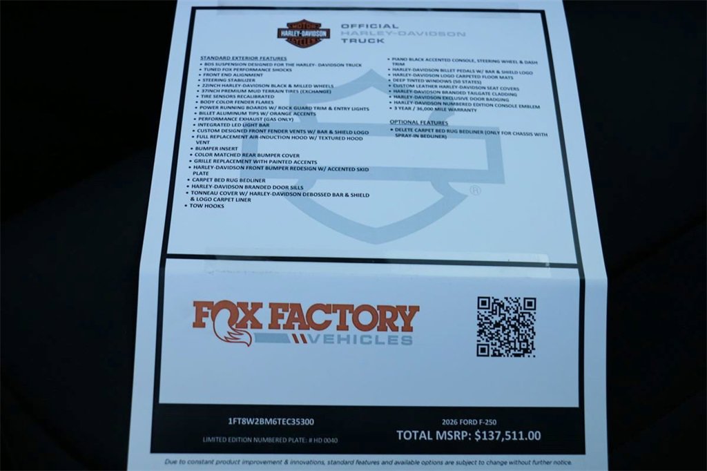 New 2026 Ford F250 Lariat w/ Black Appearance Package image 34