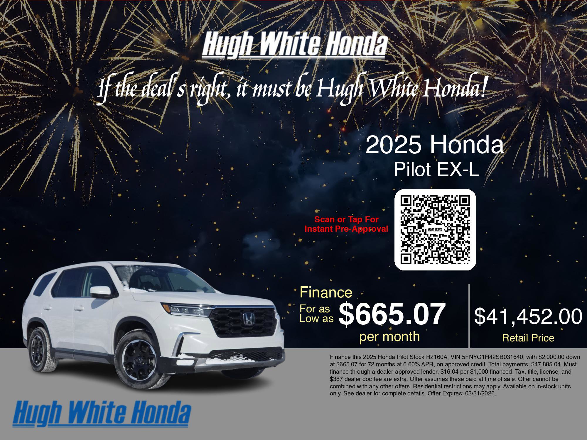 Used 2025 Honda Pilot EX-L image 3