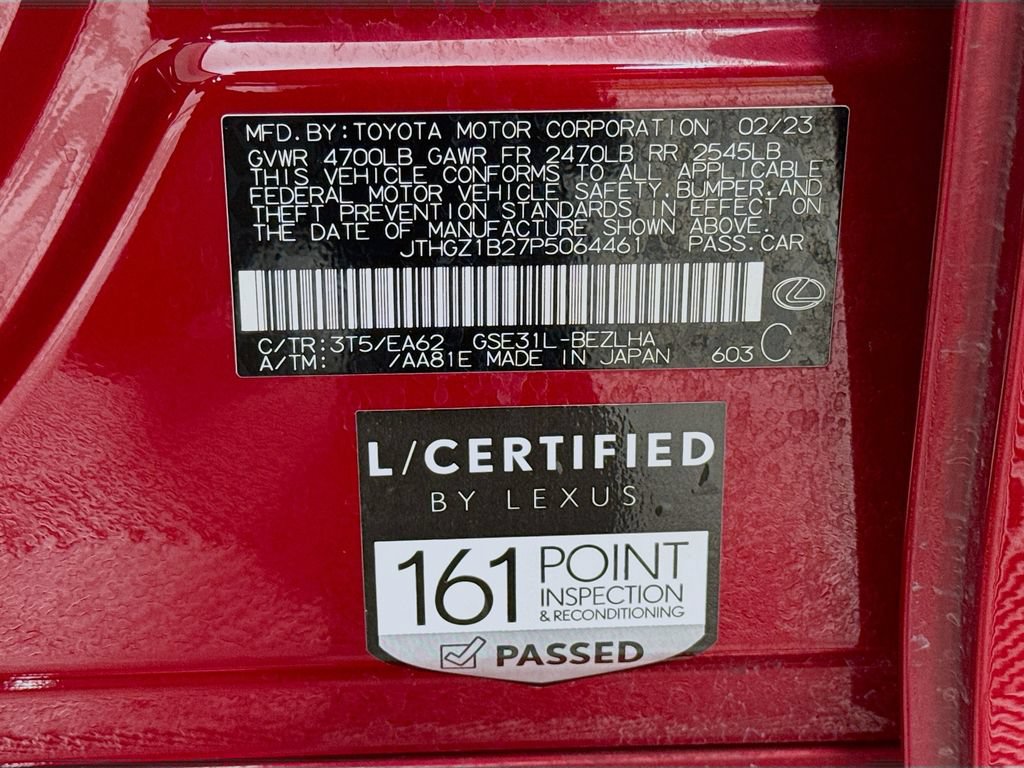 Certified 2023 Lexus IS 350 F Sport RWD image 34