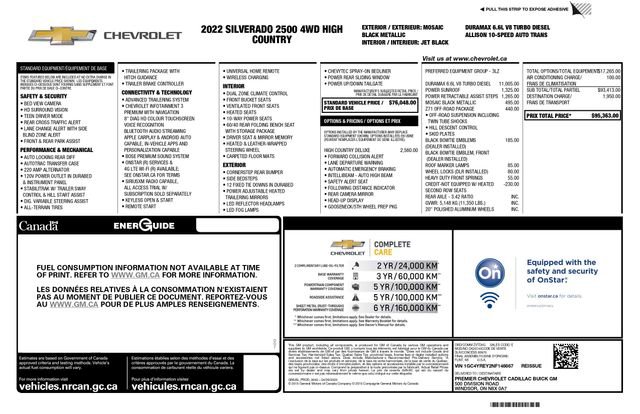 Used 2022 Chevrolet Silverado 2500 High Country w/ Z71 Off-Road Package image 3