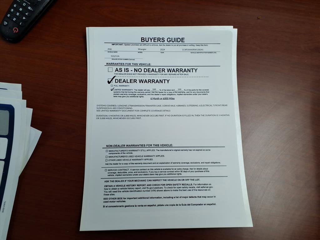 Used 2024 Jeep Wrangler Sport S image 29