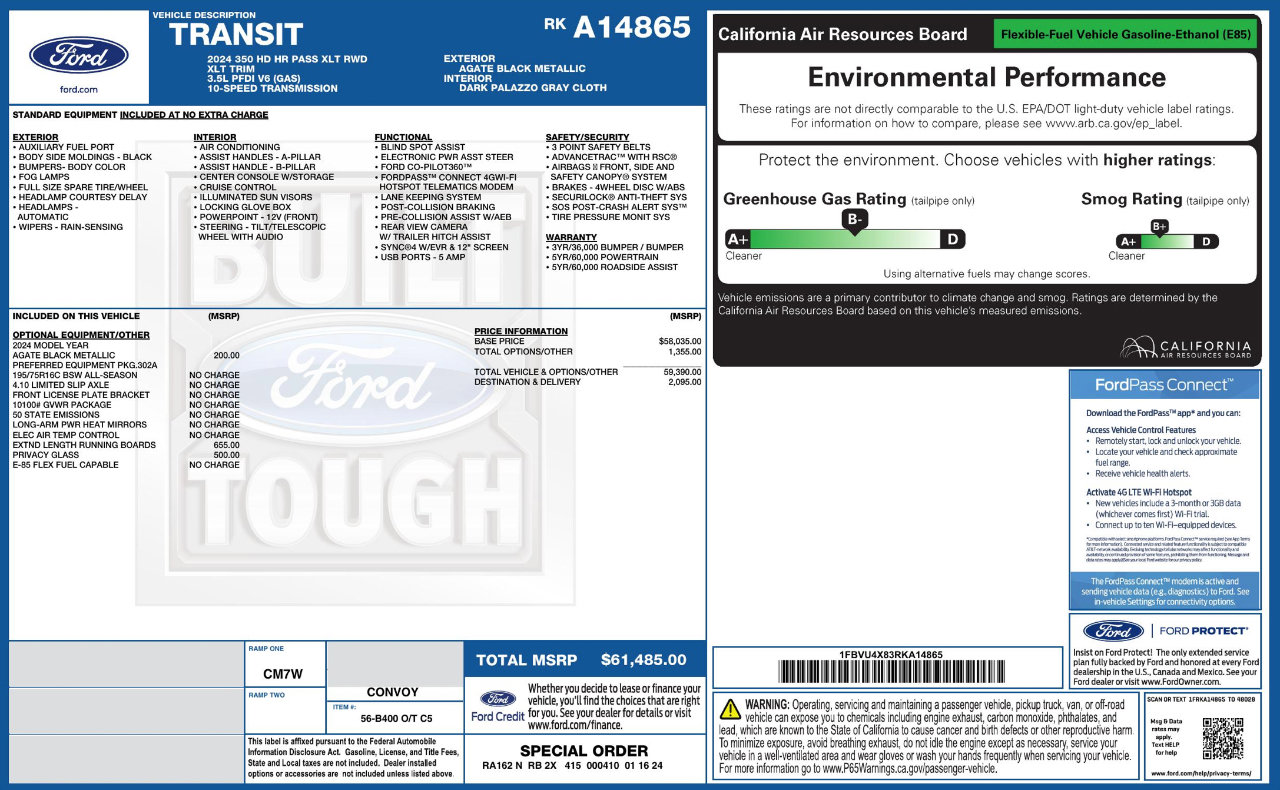 Used 2024 Ford Transit 350 XLT image 9