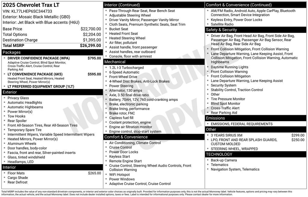 New 2025 Chevrolet Trax LT w/ Driver Confidence Package image 4