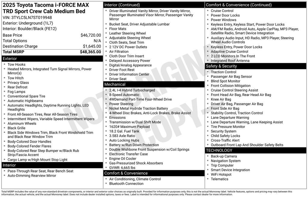 Used 2025 Toyota Tacoma TRD Sport image 35