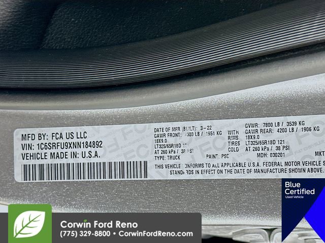 Used 2022 RAM 1500 TRX w/ TRX Level 2 Equipment Group image 36