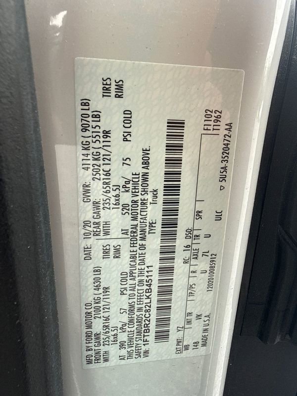 Used 2020 Ford Transit 250 Medium Roof AWD w/ Load Area Protection Package image 31