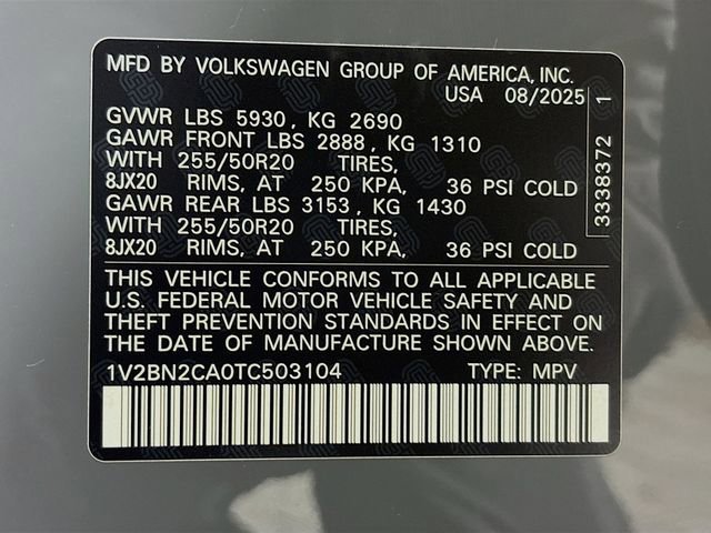 New 2026 Volkswagen Atlas SEL image 34