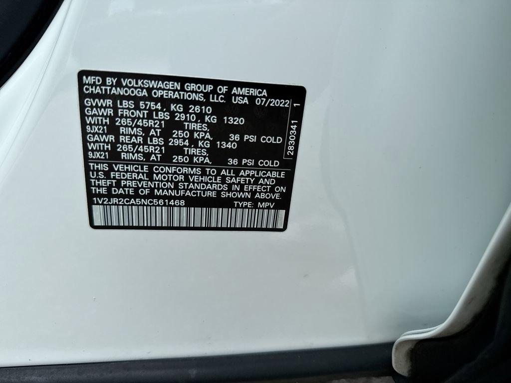 Used 2022 Volkswagen Atlas SE w/ Panoramic Sunroof Package image 26