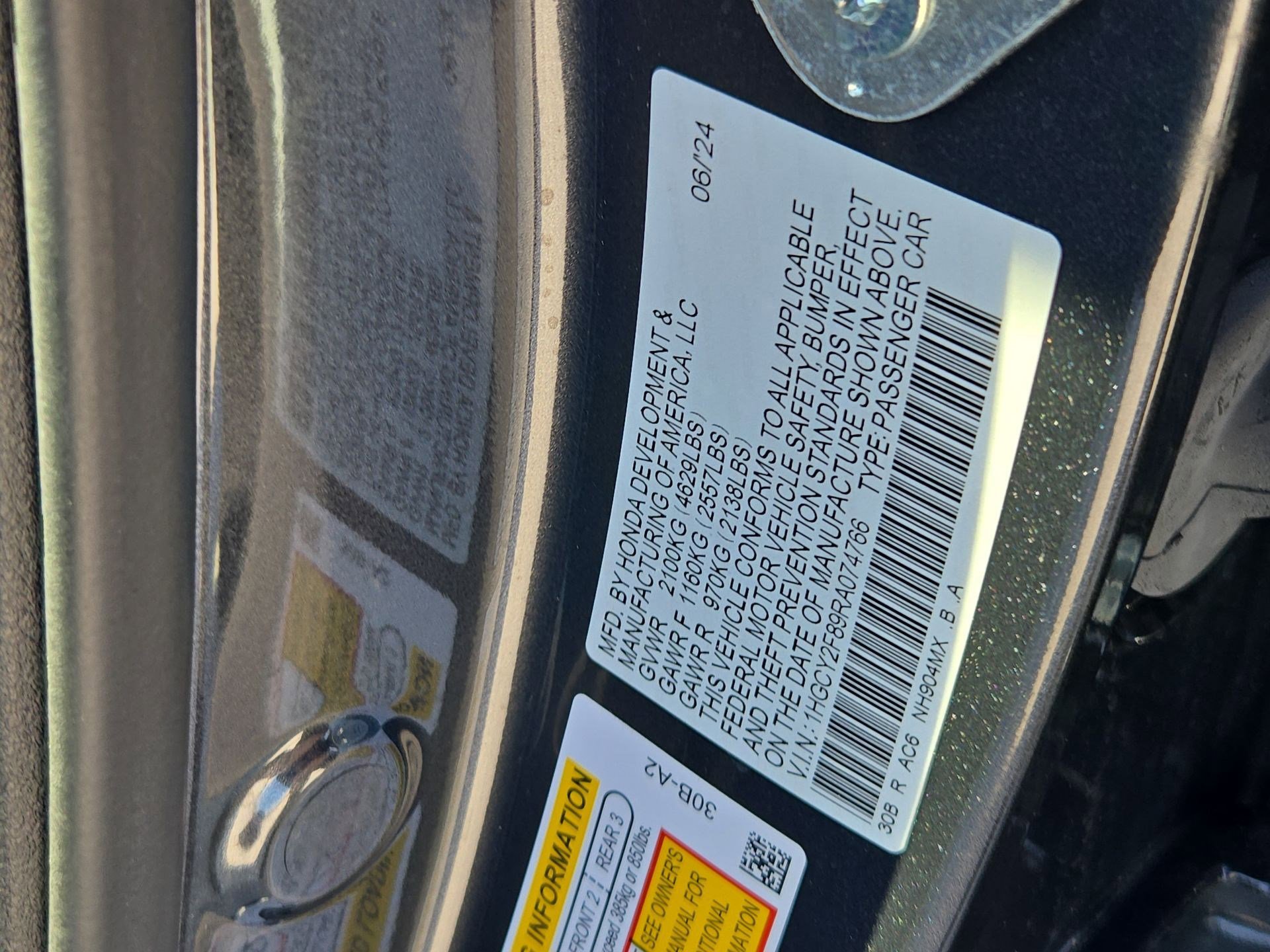 Certified 2024 Honda Accord Touring image 35