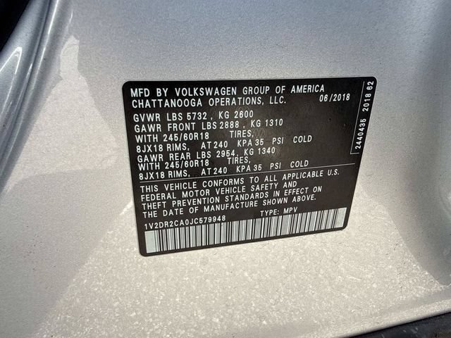 Used 2018 Volkswagen Atlas SE FWD image 35