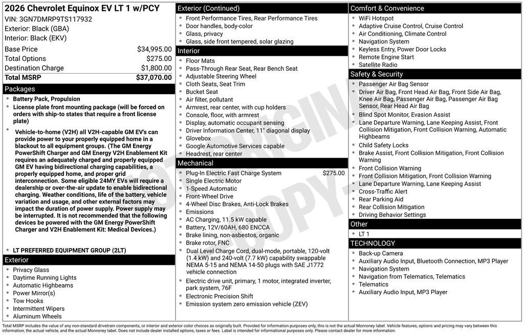 New 2026 Chevrolet Equinox EV LT image 10