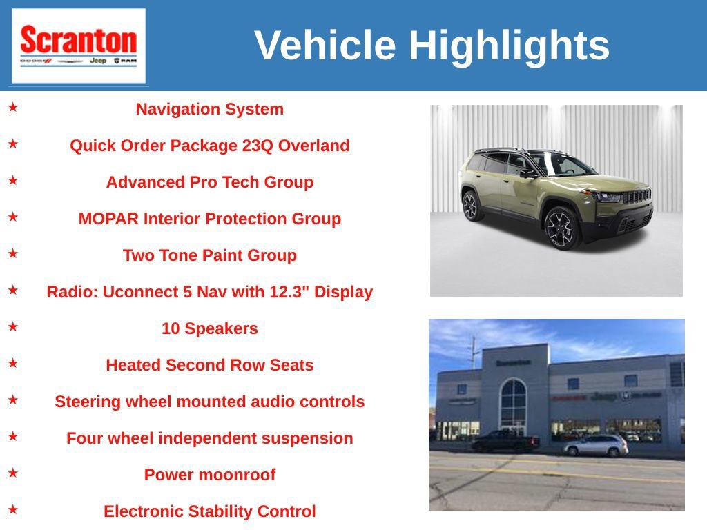 New 2026 Jeep Cherokee Overland w/ Advanced Pro Tech Group image 6