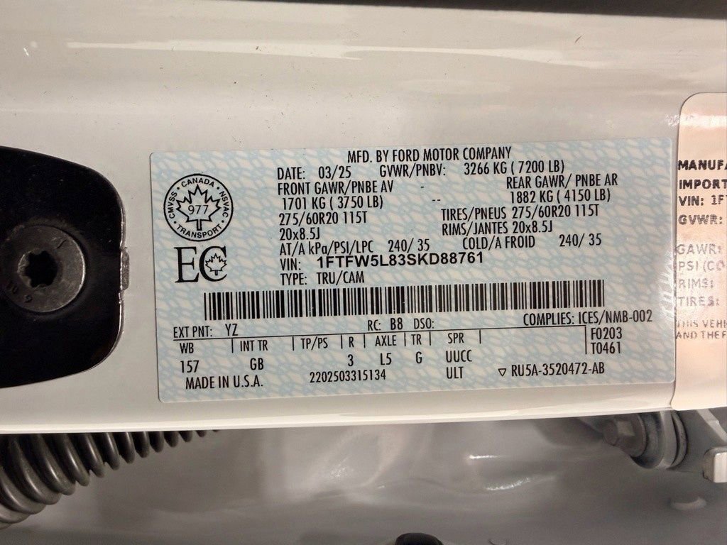 Used 2025 Ford F150 Lariat w/ Tow/Haul Package image 61