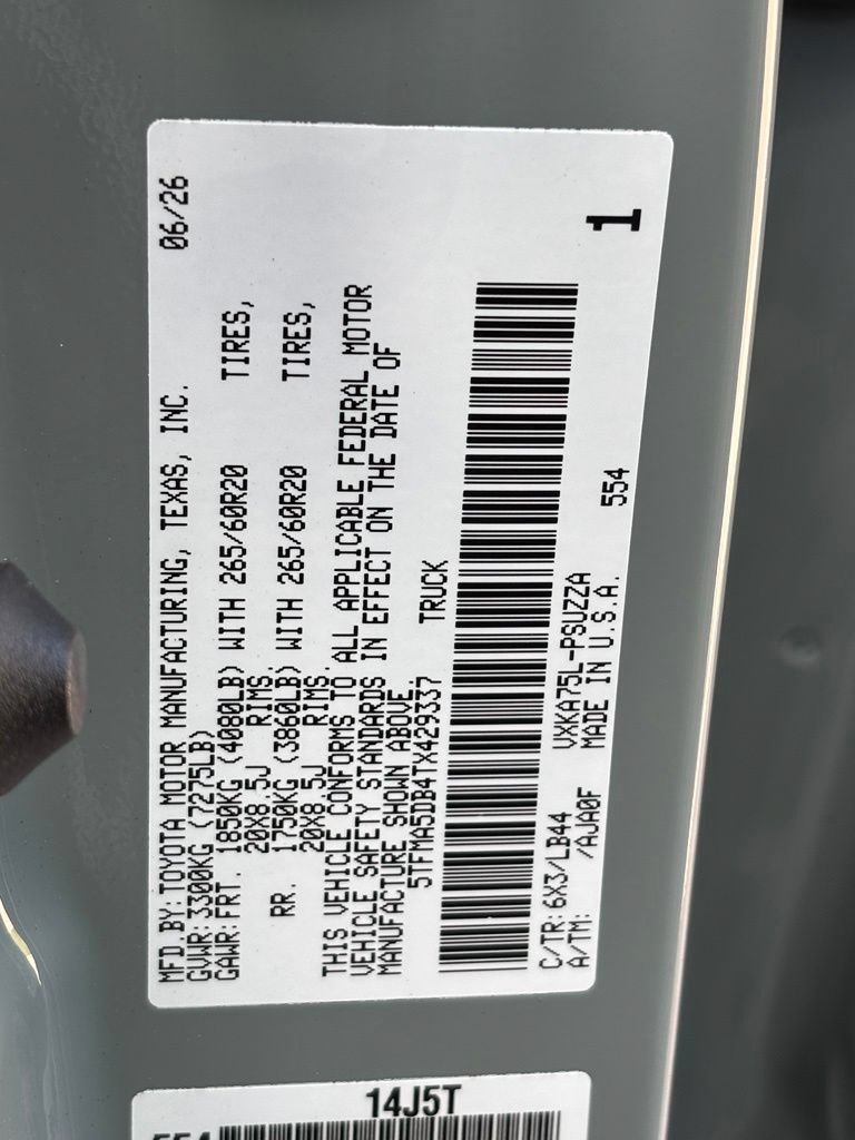 New 2026 Toyota Tundra 1794 Edition AWD/4WD image 31