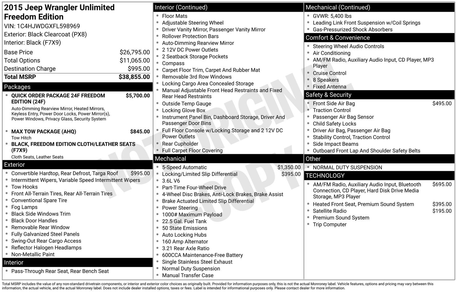 Used 2015 Jeep Wrangler Unlimited Sport image 33