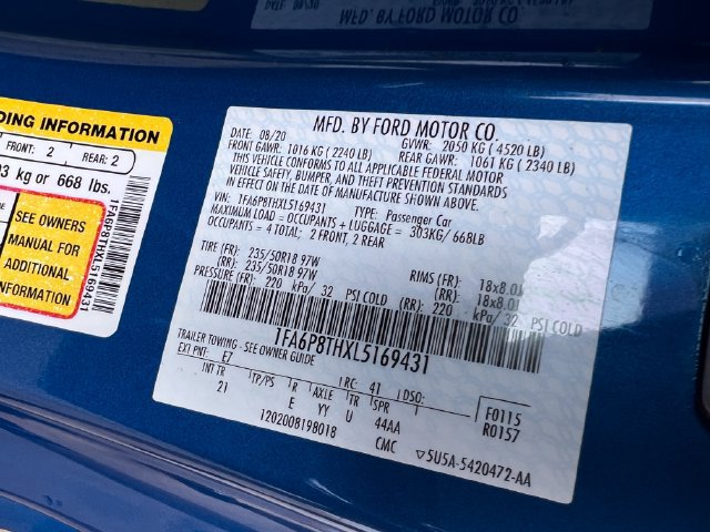 Used 2020 Ford Mustang Coupe w/ Equipment Group 101A RWD image 30
