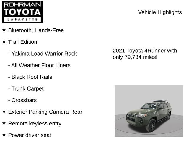 Used 2021 Toyota 4Runner Trail Special Edition AWD/4WD image 7