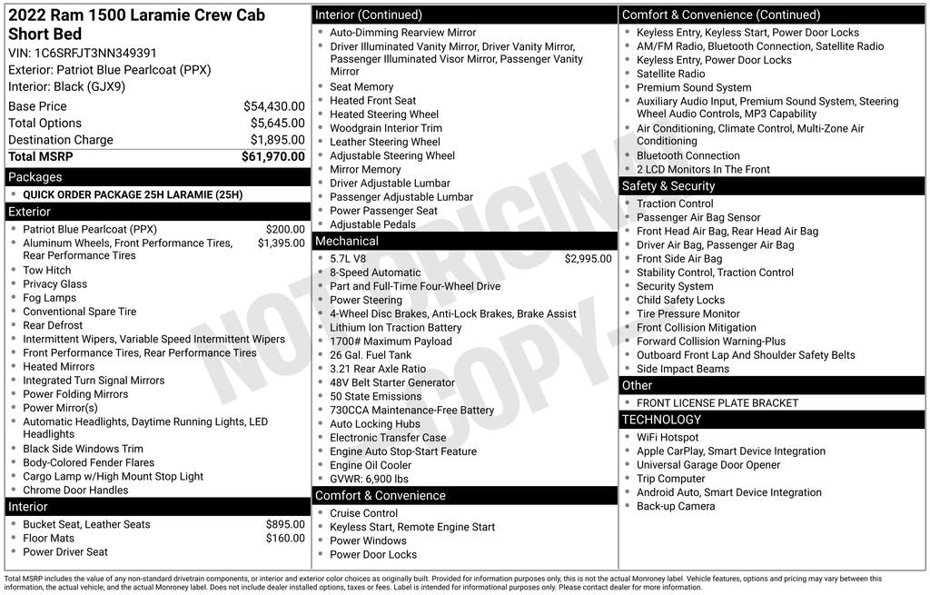Certified 2022 RAM 1500 Laramie image 42