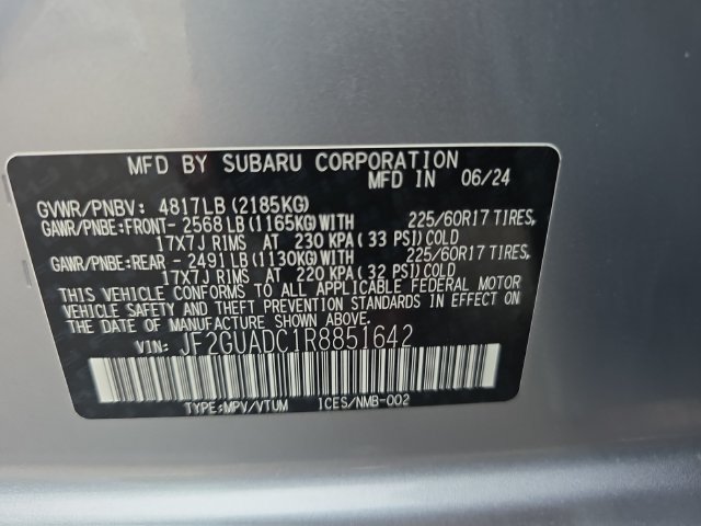 Certified 2024 Subaru Crosstrek 2.0i Premium AWD/4WD image 25