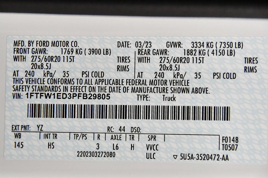 Used 2023 Ford F150 Lariat w/ Equipment Group 502A High AWD/4WD image 15