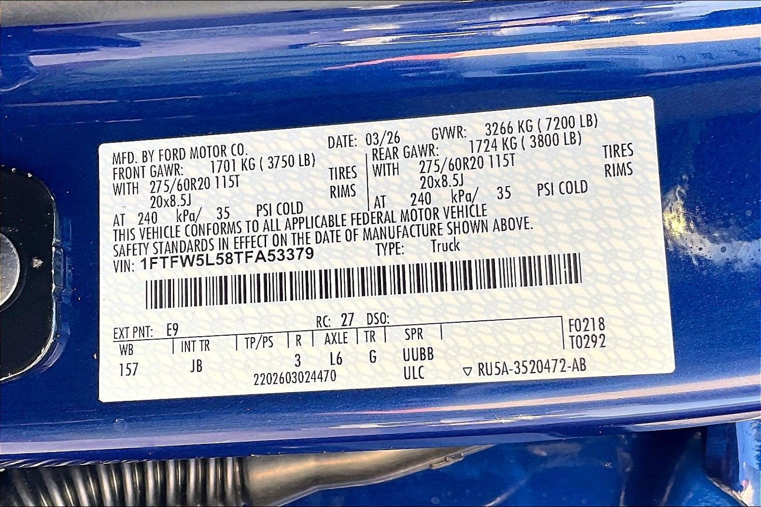New 2026 Ford F150 Lariat w/ Equipment Group 501A Mid AWD/4WD image 12