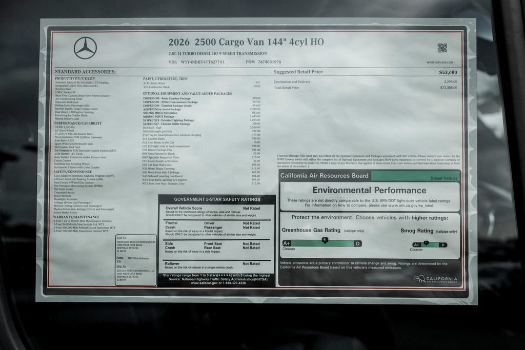 New 2026 Mercedes-Benz Sprinter 2500 image 24