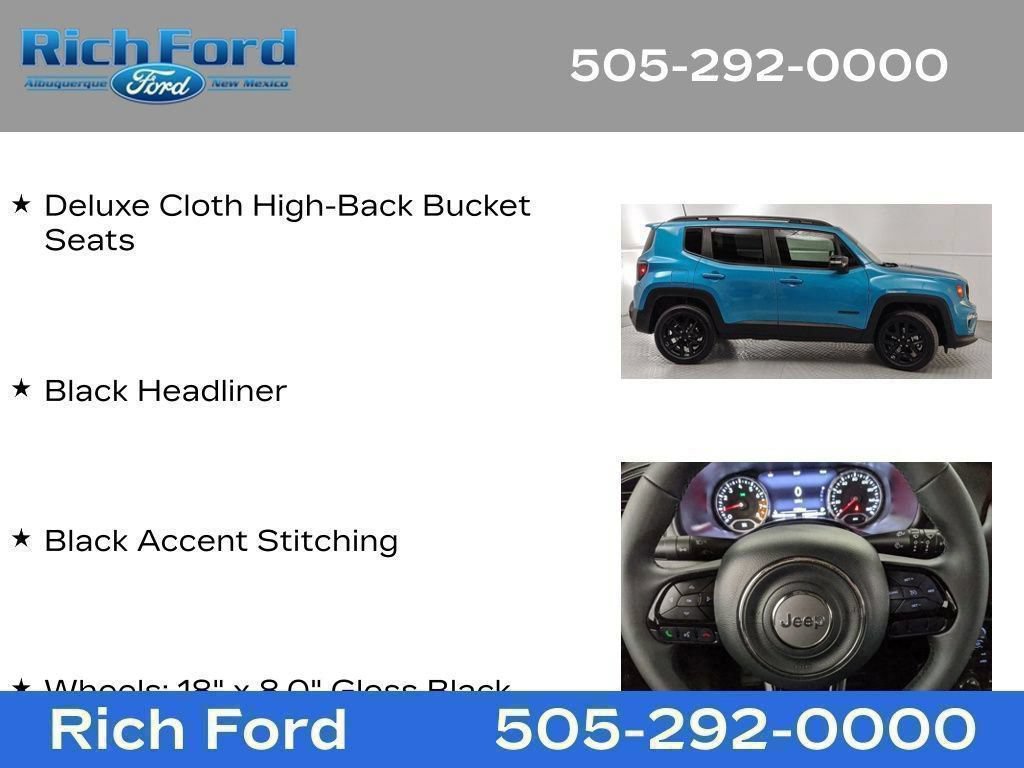Used 2022 Jeep Renegade Altitude w/ Sun/Sound Group AWD/4WD image 32