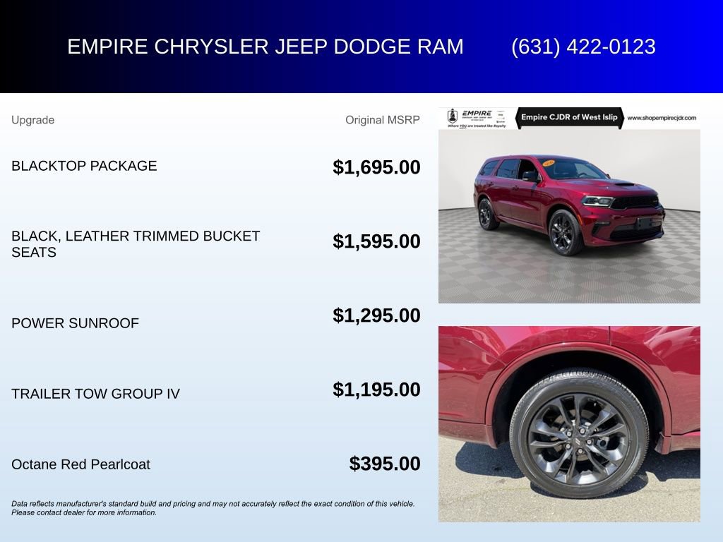 Used 2022 Dodge Durango R/T w/ Blacktop Package AWD/4WD image 6