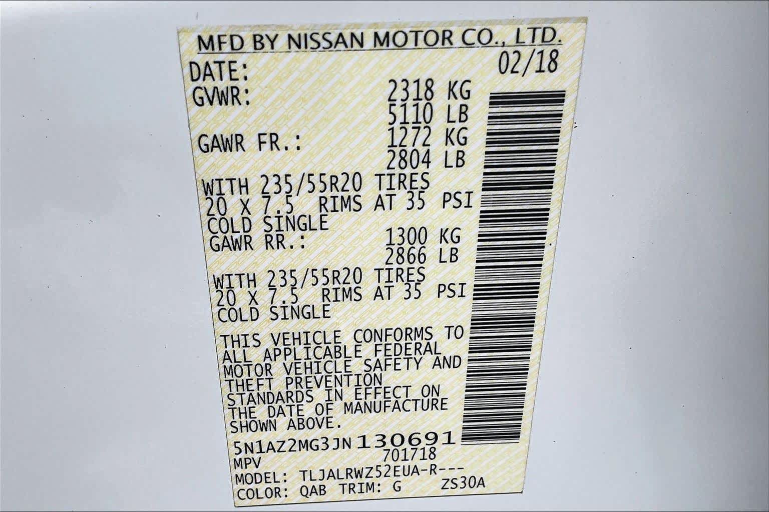 Used 2018 Nissan Murano SL w/ Midnight Edition Package FWD image 36