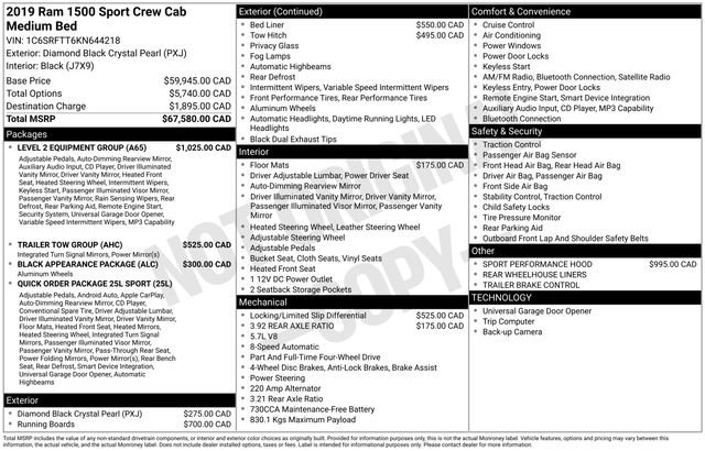 Used 2019 RAM 1500 Sport w/ Level 2 Equipment Group image 4