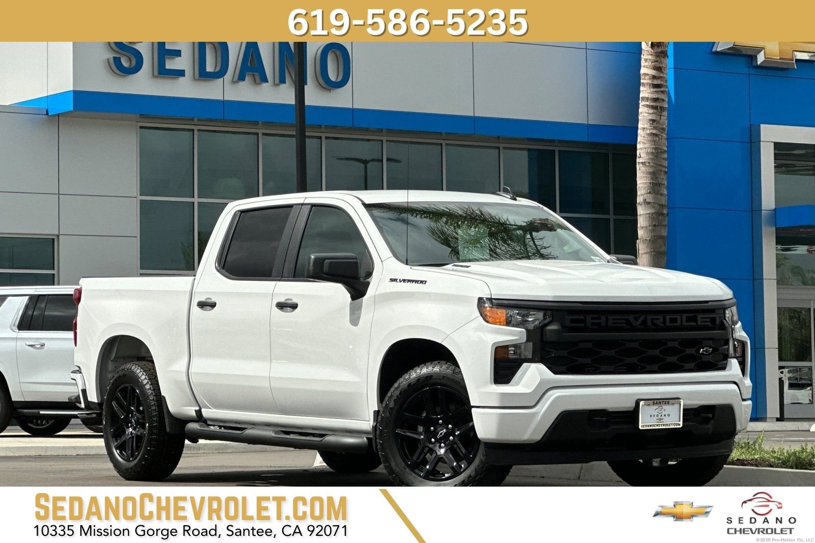 New 2026 Chevrolet Silverado 1500 Custom w/ Turbomax Blackout Package image 1