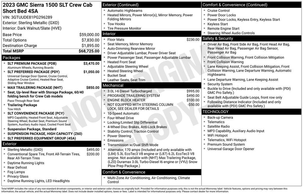 Used 2023 GMC Sierra 1500 SLT w/ SLT Premium Package AWD/4WD image 5