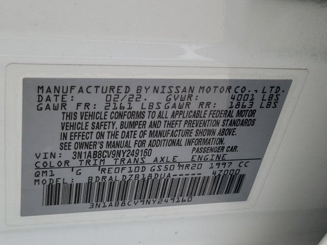Certified 2022 Nissan Sentra SV FWD image 32