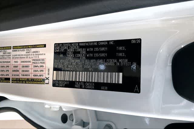 New 2026 Lexus RX 350 F Sport w/ Convenience Package AWD/4WD image 13