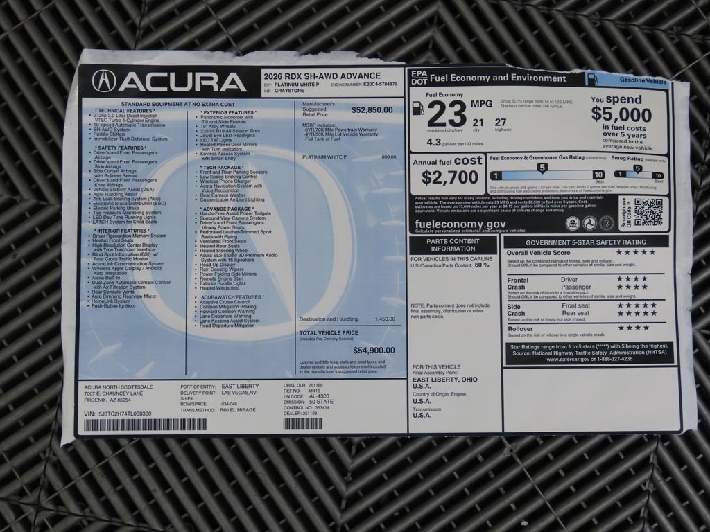 New 2026 Acura RDX Advance Package image 9