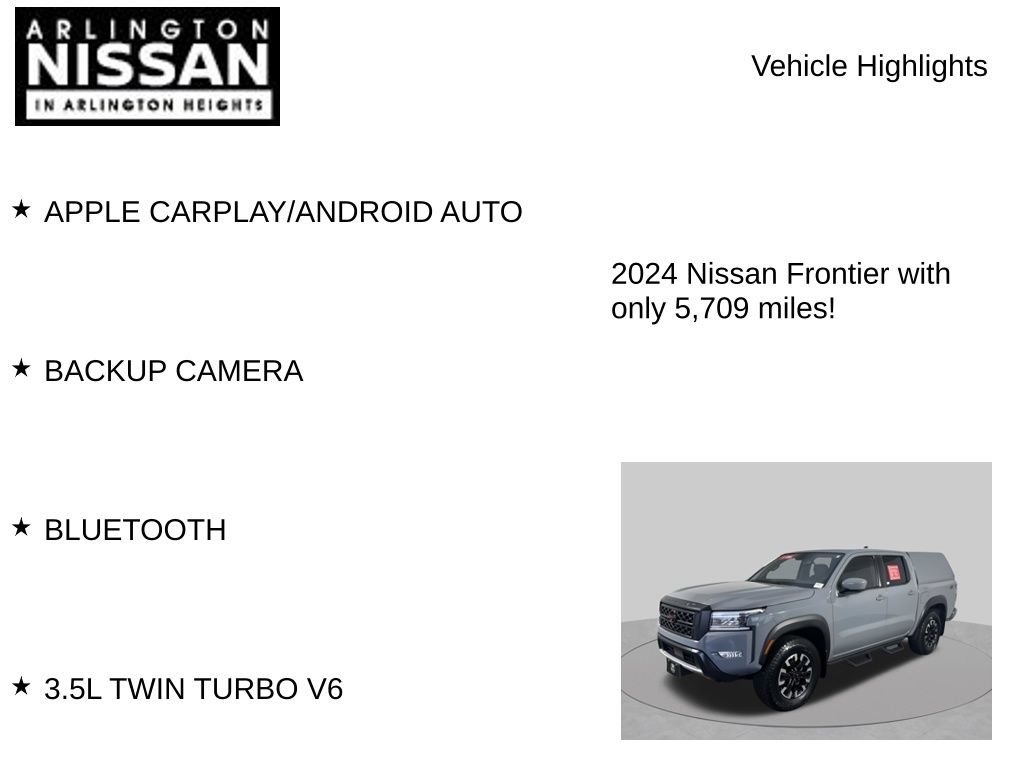 Used 2024 Nissan Frontier PRO-4X w/ Pro Convenience Package AWD/4WD image 8