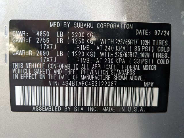 Certified 2025 Subaru Outback Premium image 18