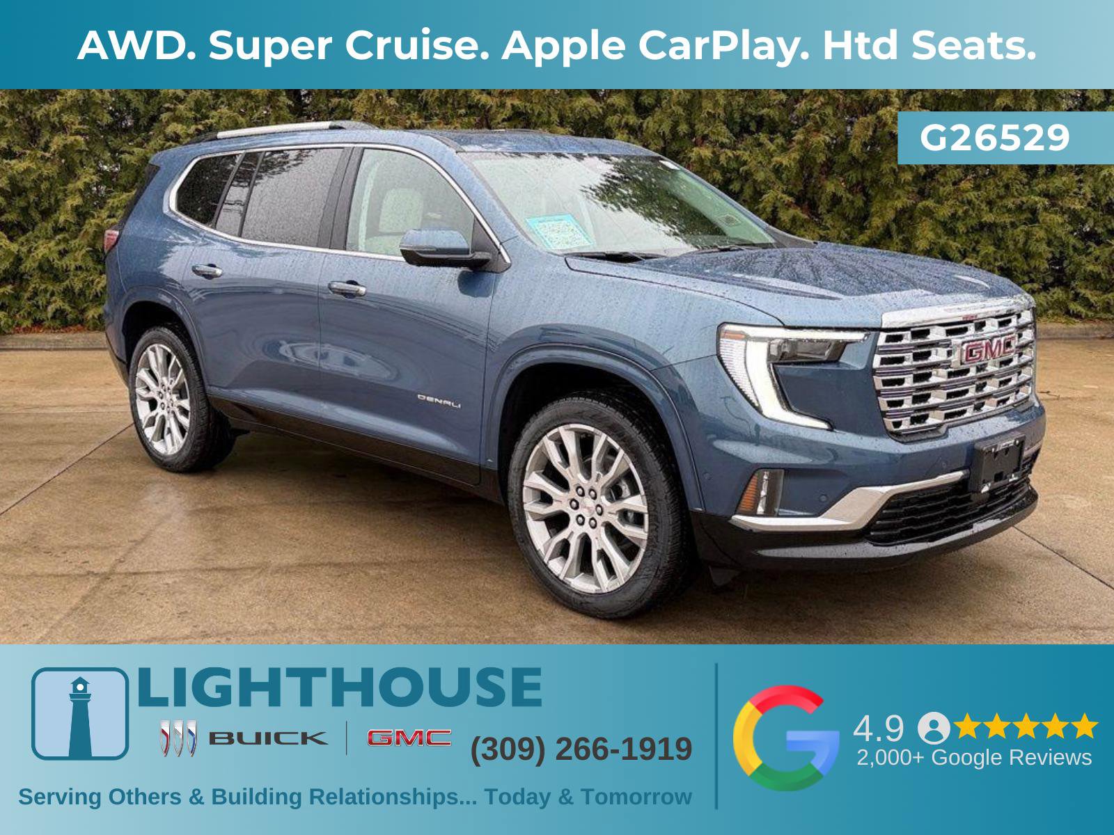 New 2026 GMC Acadia Denali w/ Super Cruise Package AWD/4WD image 1