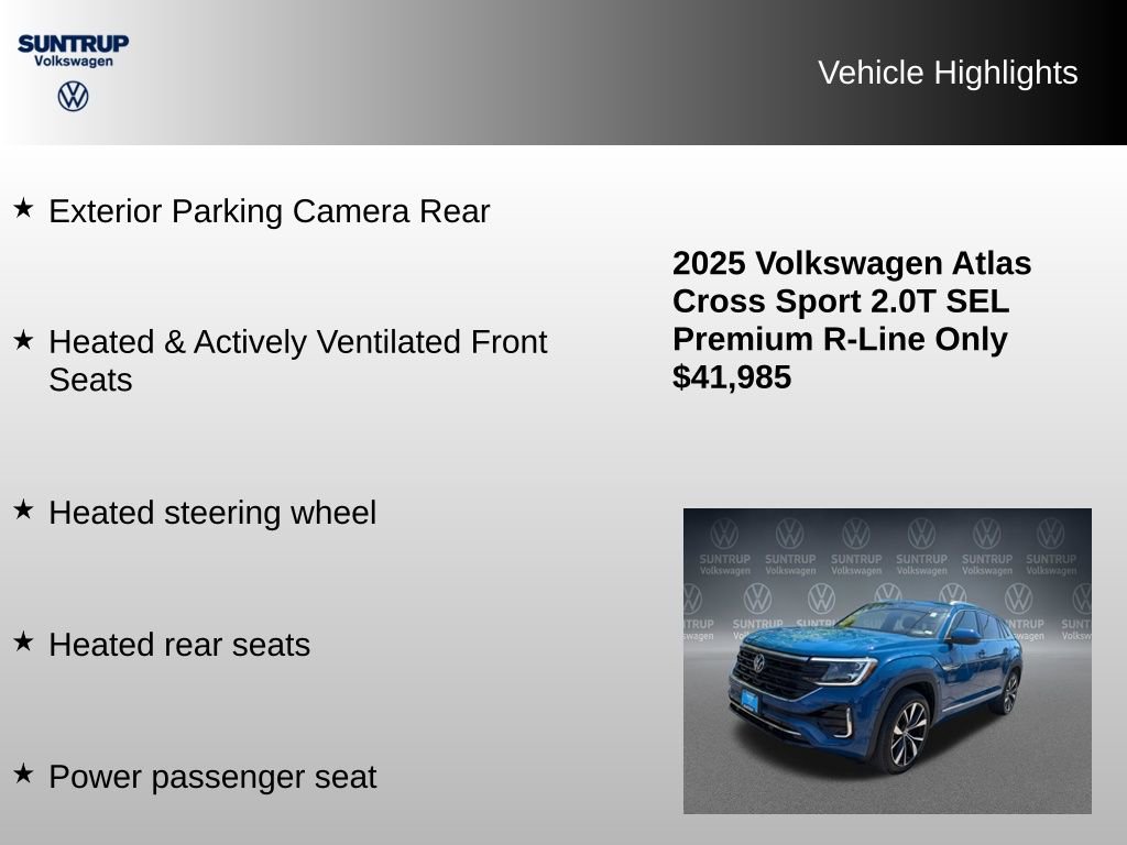 Used 2025 Volkswagen Atlas Cross Sport SEL Premium R-Line AWD/4WD image 16